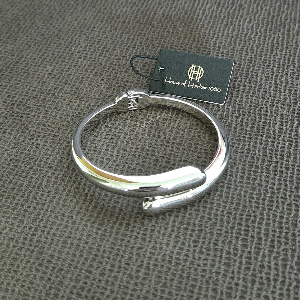 House🏠 of Harlow 1960 Silver🤍 Bypass Cuff Bracelet - NWT - Picture 16 of 16